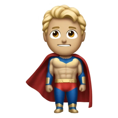 super homelander from "the boys" series with red eyes  sticker