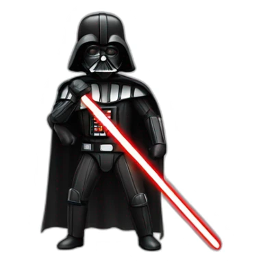 Dark Vador fighting whit a sabor sticker