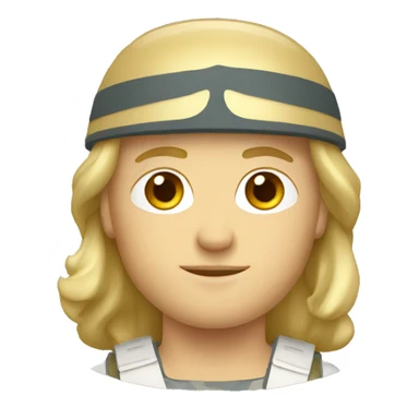 blond greek soldier sticker