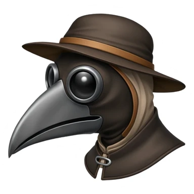 plague doctor beak sticker