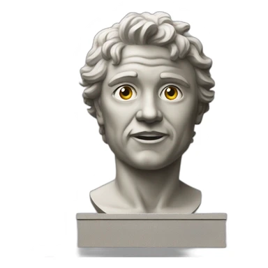 Statue of a true idiot sticker