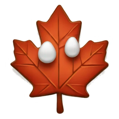 Pushpin with Canada maple leaf  sticker