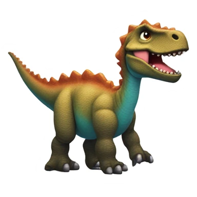 dinosaurio con bola de lana sticker