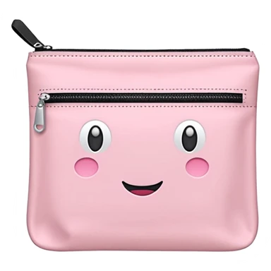 light pink school supplies pouch sticker
