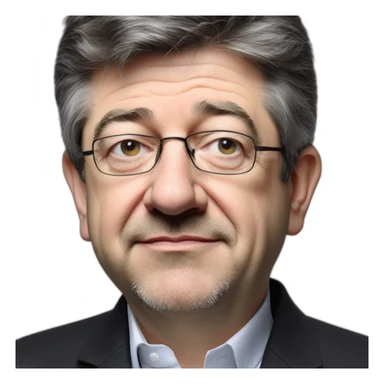Jean Luc mélenchon qui crie  sticker