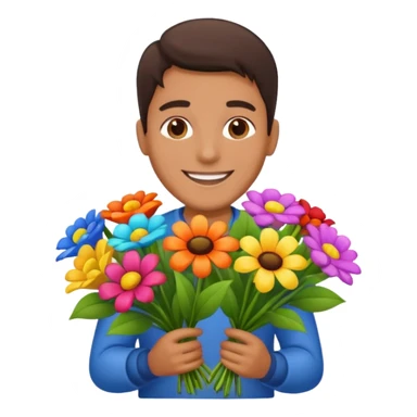 Flower Vendor man sticker