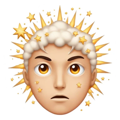 face with exploding mind and stars in eyes sticker