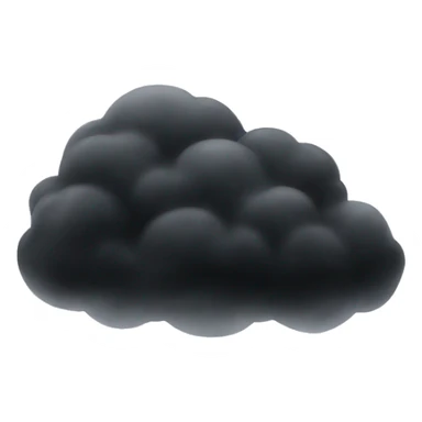 Black fog clouds  sticker