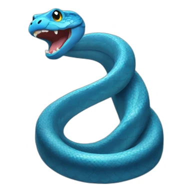 Blue Snake sticker