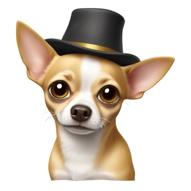 Chihuahua in hat sticker