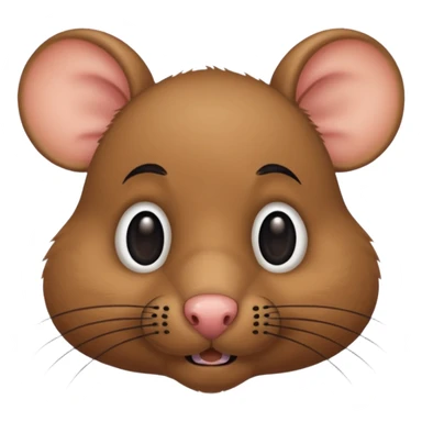 rat with black human mustache sticker