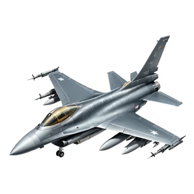 Military aircraft f-16 sticker