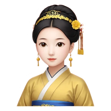 一个中长直发，平刘海，戴黑色框架眼镜的黄皮肤女生，穿着白色泡泡袖方领口娃娃衫，点缀着稀疏的棕色小花。下身是蓝色阔腿牛仔裤和粉色薄底布鞋。头上戴的是黑色画家帽。 sticker