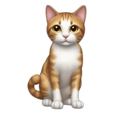 Cat with high heels  sticker