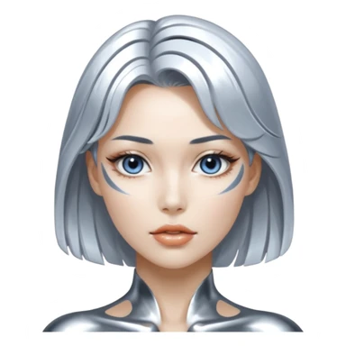 Russian sport glory silver sorayama sticker