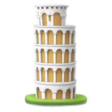 Super small Leaning tower of pisa  sticker