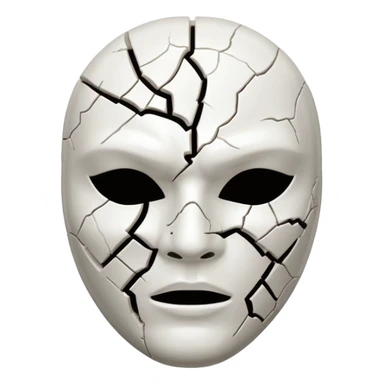 Máscara rachada sticker