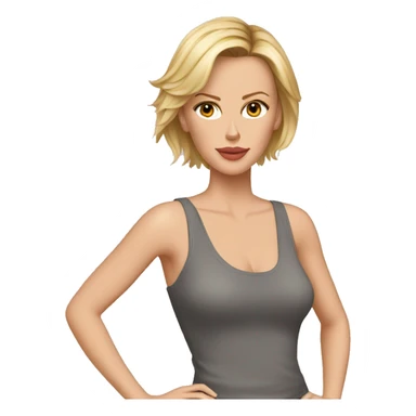 charlize theron wearing tank top sticker
