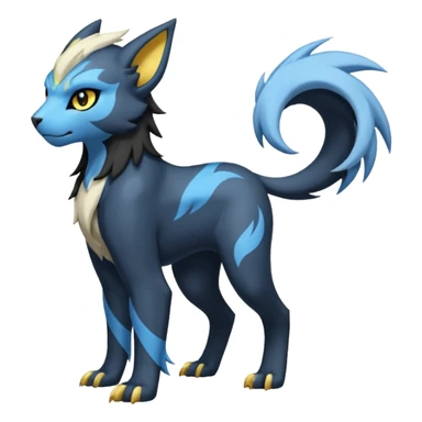 Absol-Luxray-Dewott-fusion sticker