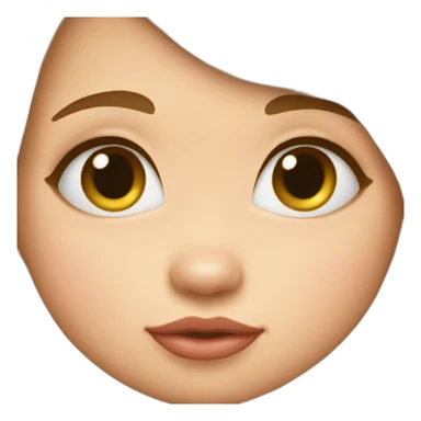 very sweet baby duck face sticker