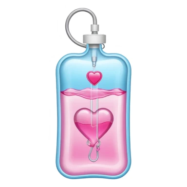 IV bag that looks like Love Island (the television show) sticker