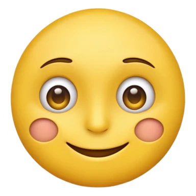 a yellow emoji-face with a nervous smile. the right eye is wide opened, the left eye is half closed. sticker
