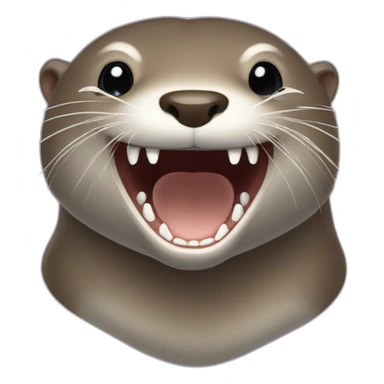Loutre mort de rire sticker