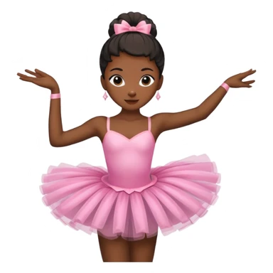 Black skin ballerina sticker