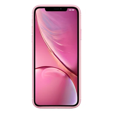 Create me a pink iPhone 17 pro image with the screen in a straight position. png. With one phone not too and it needs to show the front side screen! sticker