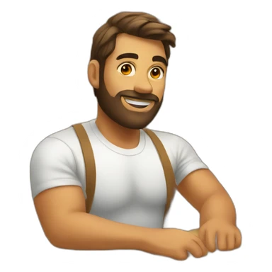 Programmer in the sauna sticker