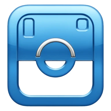 Instagram blue thick meta  symbol sticker