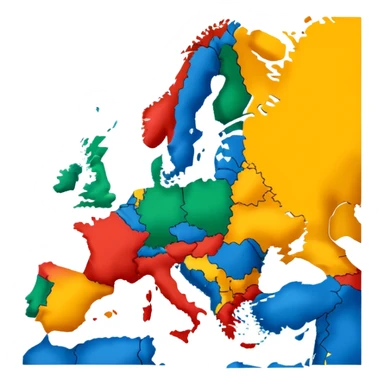 Map of Europe  sticker