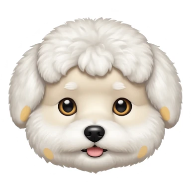 bichon frise face sticker