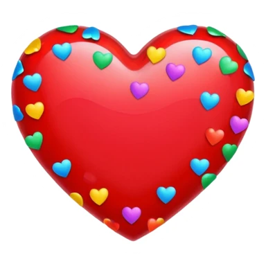 heart with a confetti fill sticker