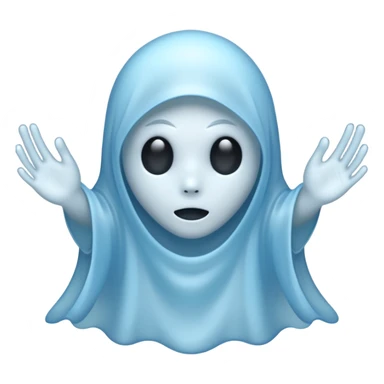 Chrome ghost sticker