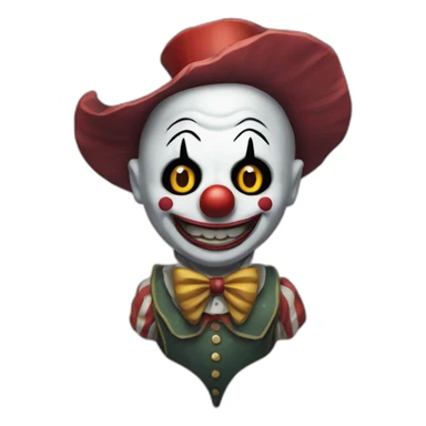 COD Ghost As A Clown sticker