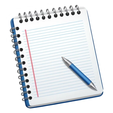 open notebook with to-do list no rivets at the top sticker