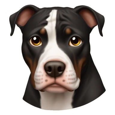 Black with some brown pitbull sticker