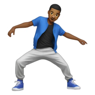 Breakdance boy sticker