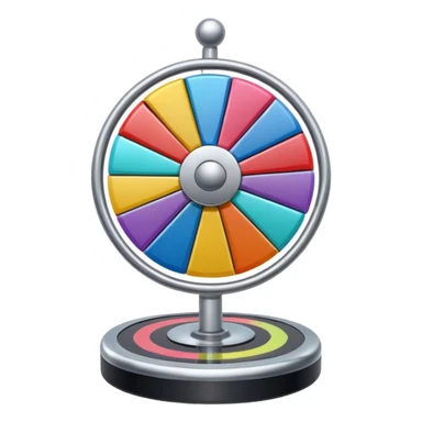 Like a spin wheel without a base sticker