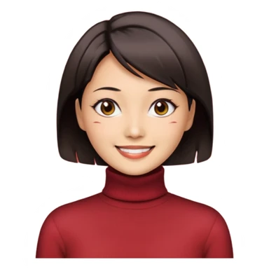 Ada Wong from resident evil 4 remake in roll-neck sweater  sticker