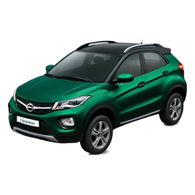 Tata nexon dark green car side view sticker