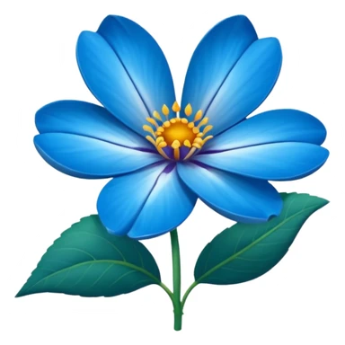 Una flor azul sticker