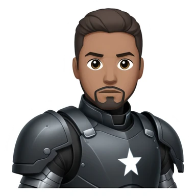 james rhodes black iron man black from civil war sticker