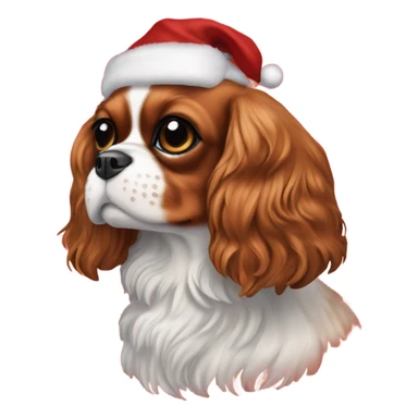 Cavalier King Charles spaniel Christmas  sticker