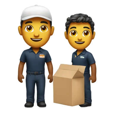 food delivery boy sticker