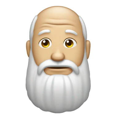 un papá con nubeles en la cabeza muy pensativo sticker