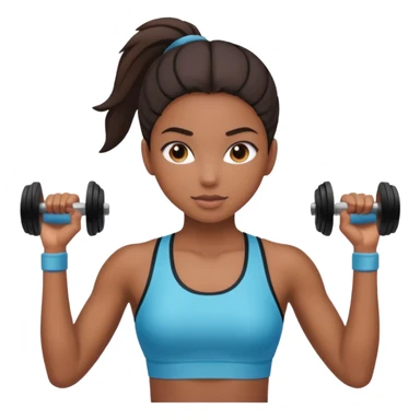 sport girl gym sticker