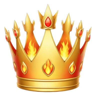 Coroa pegando fogo sticker
