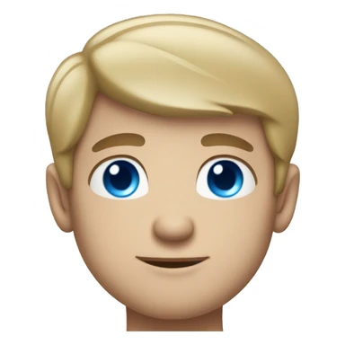 handsome man with blue eyes in love sticker